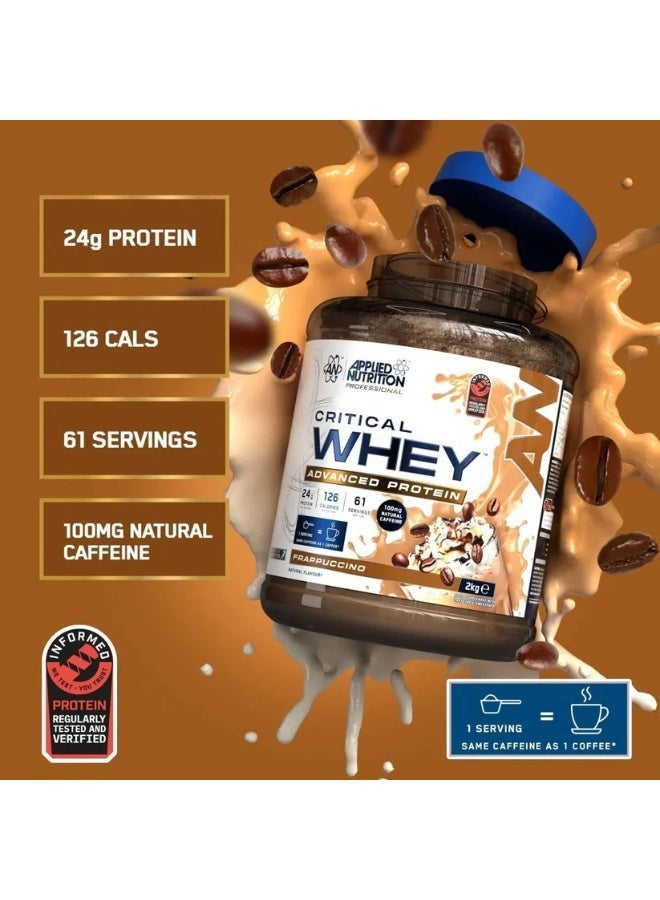 Applied Nutrition Critical Whey Blend, Frappuccino Flavour, 2kg – Whey Protein with BCAAs, Supports Muscle Recovery & Daily Protein Intake - Image 2